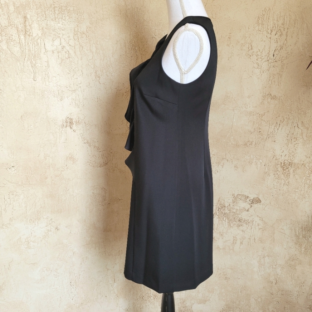 Chic Asymmetrical Ruffle Front LBD - Picture 3 of 7